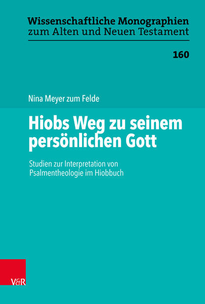 Das Hiobbuch erzählt die Geschichte des Mannes Hiob, der in seinem Vertrauen auf Gott zutiefst erschüttert wird. Nachdem er seinen Reichtum, seine Kinder und seine Gesundheit verloren hat, sieht er sich nur noch in der Lage, zu klagen. Anders als die Beter aus den Psalmen kann er Gott nicht mehr direkt ansprechen oder Bitten an ihn richten. Im weiteren Verlauf des Buches durchläuft seine Gottesbeziehung jedoch eine Veränderung. Diese führt von dem Wunsch zu sterben und Gottes bedrohlicher Nähe zu entkommen hin zu dem Wunsch nach Gottesnähe und einer Antwort Gottes. Nach einer Gottesbegegnung bekundet Hiob seine Absicht, sich in allen Schwierigkeiten seines Lebens wie in den Psalmen an seinen Gott zu wenden. Die Autorin untersucht, wie Hiobs Weg zu seinem persönlichen Gott verläuft, welche Faktoren auf diesem Weg entscheidend sind und wie sich die Hiobautoren kritisch mit der Theologie der Psalmen auseinandersetzen.