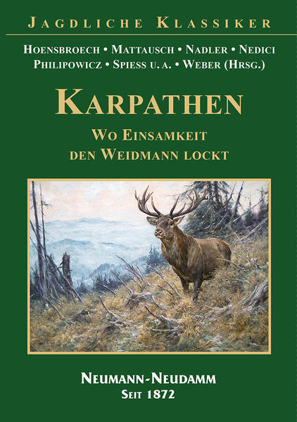 In der Einsamkeit der Karpatenwälder bot sich den Jägern der dreißiger Jahre des vergangenen Jahrhunderts ein jagdliches Paradies. Fernab der Zivilisation war man auf sich allein gestellt, auf seine Augen und Ohren, seine Lungen und Muskeln. Weglose Steilhänge, Wildbäche und Windwürfe, primitivste Unterkünfte und kärgliche Verpflegung verlangten den ganzen Mann. Doch diesem eröffnete sich ein urtümliches Jagen, ein Jagen, das Herausforderung und Abenteuer war. Kapitale Hirsche, urige Keiler, zottige Waldbären, kälberstarke Wölfe - sie alle begegneten dem Karpatenjäger hautnah! Und sie berichteten uns davon. Dadurch lassen sie uns an ihren Jagderlebnissen teilhaben, sodass auch wir das Röhren und Heulen vernehmen und die urige Welt von einst mit ihnen erleben können.