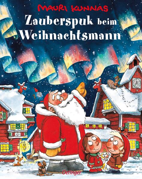 Keine Weihnachten ohne Mauri Kunnas: Der Klassiker „Zauberspuk beim Weihnachtsmann“ bringt weihnachtliche Stimmung für die ganze Familie. Im Weihnachtsdorf geschehen unheimliche Dinge: Der Klang einer fremden Trommel ertönt. Die Dropsmaschine spielt verrückt. Und dann wird es auch noch stockfinster: Jemand hat das Nordlicht vom Himmel gestohlen. Der Weihnachtsmann und seine Wichtel haben keine Zeit, dem Zauberspuk auf den Grund zu gehen. Können die Wichtelkinder Nora und Kalle herausfinden, was dahinter steckt? Und schafft der Weihnachtsmann es noch rechtzeitig auf seine Reise zu den Kindern? „Zauberspuk beim Weihnachtsmann“, Mauri Kunnas‘ witzig- charmanter Weihnachtsklassiker mit vielen weihnachtlichen Wimmelbildern voller Humor und lustigen Details, bringt Spaß für große und kleine Weihnachtsfreunde. Darum lieben Kinder und Eltern dieses Buch: Witzige und liebevolle Illustrationen: Die Wimmelbilder sind voller versteckter Überraschungen, die Kinder immer wieder neu entdecken. Ein magisches Abenteuer: Vom gestohlenen Nordlicht bis hin zu verrückten Maschinen - hier gibt es jede Menge Spannung und Spaß. Weihnachtlicher Charme: Die Geschichte bringt die Magie von Weihnachten zum Leben und begeistert Jung und Alt. Perfekt für Kinder ab 5 Jahren: Mit seiner Mischung aus Humor, Abenteuer und warmherziger Weihnachtsatmosphäre eignet sich dieses Buch ideal zum Vorlesen und gemeinsamen Anschauen. Ein unverzichtbarer Weihnachtsklassiker: Fans von Astrid Lindgrens zauberhaften Geschichten werden dieses Buch lieben - ein Werk, das sich zu einem zeitlosen Favoriten für die Weihnachtszeit entwickelt hat. Das perfekte Geschenk für große und kleine Weihnachtsfreunde: Ob unter dem Weihnachtsbaum oder als Überraschung in der Adventszeit - „Zauberspuk beim Weihnachtsmann“ bringt leuchtende Augen und viele schöne Momente.