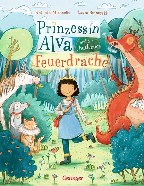 Furchtlose Prinzessin rettet Räuber und Feuerdrachen! Alva ist keine normale Prinzessin. Zwar liebt auch sie ihre Einhörner, hübsche Blumen und bunte Muscheln, aber beim Raubüberfall auf ihre Kutsche zuckt sie nicht einmal mit der Wimper. Und das schaurige Lied des Feuerdrachen kann ihr keine Angst einjagen. Vielleicht ahnt sie schon, dass mehr hinter der Sache steckt. Komm mit in den Räuberwald und finde es heraus! Starke Mädchenfigur entgegen aller Rollenklischees. Fantasievoll und kindlich verspielt erzählt von Antonia Michaelis. Mit fröhlichen Illustrationen von Laura Bednarski.