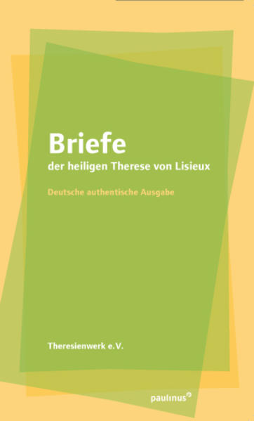 Briefe der heiligen Therese von Lisieux Deutsche authentische Ausgabe Thereses Briefe sind eine wahre Schatzkiste! Sie lassen uns teilhaben an ihren Lebensthemen. Besonders ihr geistliches Wachsen und Ringen bewegt und berührt uns auch im 21. Jahrhundert. Zugegeben, manches ist uns heute fremd und zunächst nicht nachvollziehbar. Auf dem Hintergrund ihrer Liebe zu Jesus Christus und ihrer persönlichen „Liebesbegabung“ wird es durchsichtig auf IHN hin. „Jesus lieben und andere ihn lieben lehren“ (LT 220). Dies hat sich auch das Theresienwerk e.V., Augsburg als Freundeskreis der Hl. Therese für Deutschland, Österreich und die Schweiz, das die Neuauflage verantwortet und finanziell unterstützt, zum Ziel gesetzt. 456 Seiten, Taschenbuch 10,5 x 17,5 cm, ISBN 978-3-7902-2077-3