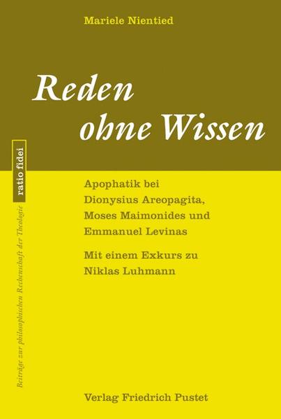 Der Transzendenz Gottes kann kein menschliches Denken und Sprechen gerecht werden. Gleichwohl hat Gott sich sprachlich offenbart. In Orientierung an diesen biblischen Vorgaben versuchen negative Theologen jüdisch-christlicher Traditionen Redemodi zu entwickeln, die apophatisch funktionieren, also im Vollzug des Sagens die Sagbarkeit dessen, worum es geht, in Frage zu stellen. Die philosophischen Ansätze reichen dabei von Dionysius Areopagita (Platonismen), Moses Maimonides (Aristotelismen) und Emmanuel Levinas (späte Phänomenologie) bis zu Niklas Luhmann (Systemtheorie).