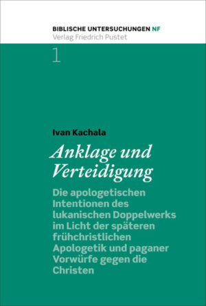 Christ zu sein und den Glauben zu leben ist heute für viele Menschen eine Herausforderung. Die vorliegende Studie gibt Einblick in die Situation der ersten Christen und zeigt, mit welchen Anklagen aus der heidnischen Umwelt sie konfrontiert worden sind. Darüber hinaus reflektiert die Abhandlung das Bild der ersten Christen aus der Sicht maßgeblicher römischer Historiker des ersten und zweiten Jahrhunderts. Diesem Bild werden die Verteidigungsschriften der damaligen christlichen Apologeten gegenübergestellt. Dabei bestätigt sich die Vermutung, dass die Streitpunkte der späteren Auseinandersetzungen zwischen den Christen und den Heiden ihre Wurzeln bereits in der Zeit des Lukas-Evangelisten haben und in seinem Doppelwerk deutlich zu erkennen sind.