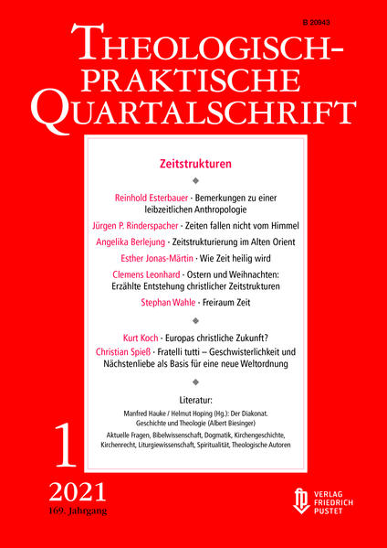 Ein reibungsloser Ablauf unseres Zusammenlebens erfordert eine Strukturierung von Zeit. Eine solche Ordnung ist der Zeit nicht inhärent, sondern sie muss von einer Gesellschaft geschaffen und festgelegt werden. In diesem Prozess haben Religionen besondere Prägekraft entfaltet. Heft 1/2021 „Zeitstrukturen“ befasst sich mit der Frage, wie und mit welchen Zielen Religionsgemeinschaften Zeit ordnen.