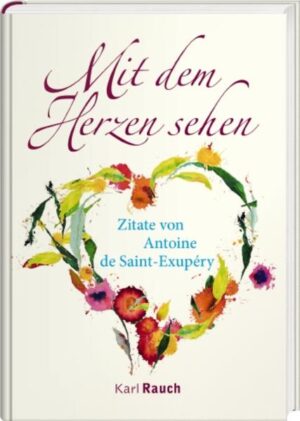 Man sieht nur mit dem Herzen gut! Rund um das wohl bekannteste und am häufigsten verwendete Zitat des großen französischen Autors und Fliegers Antoine de Saint-Exupéry versammelt dieses Büchlein viele weitere. Mit ausgesuchten Illustrationen versehen ist es ein wunderschönes Präsent zu vielen Gelegenheiten. AUS DEM Die Augen sind blind. Man muss mit dem Herzen suchen. Wir geben uns ein großartiges Ansehen, wir Menschen, aber heimlich im Herzen kennen wir das Zögern, den Zweifel, den Kummer … Die Demut des Herzens verlangt nicht, dass du dich demütigen, sondern dass du dich öffnen sollst.