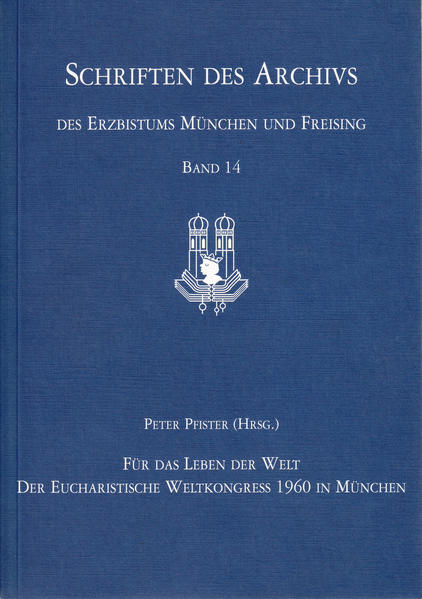 Der 37. Eucharistische Weltkongress 1960 war das erste internationale Großereignis in Deutschland nach dem Zweiten Weltkrieg. Unter dem Leitwort „Pro mundi vita“ (Für das Leben der Welt) wurden Wesen und Bedeutung der Eucharistiefeier in einer Vielzahl von Gottesdiensten und anderen Veranstaltungen entfaltet. Mit neuen Gottesdienstformen, und Teilnehmern aus der ganzen Welt stellte der Kongress einen wichtigen Schritt auf dem Weg zum Zweiten Vatikanischen Konzil dar. Der anlässlich der Münchener Gedenkveranstaltungen 2010 erscheinende Band dokumentiert anhand der neu erschlossenen Kongress-Akten Verlauf und Bedeutung dieser Versammlung der Weltkirche in München.