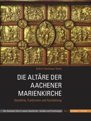 Diese Veränderungen gingen mit architektonischen Erweiterungen einher, die insbesondere mit dem Anbau der Chorhalle im Osten und weiterer Kapellen ihren sichtbaren Ausdruck fanden sowie mit einer steten Funktionserweiterung der Kirche: Sie war Pfarr- und Stifts-, aber auch Krönungs- und Wallfahrtskirche. Sie hatten zudem einen grundlegenden Einfluss auf die Nutzung der Kirche und die Errichtung von Altären: Vor Anbau der Chorhalle betrug ihre Anzahl 17, nach Anbau hingegen bereits 32. Im vorliegenden Band werden die Altäre der Kirche anhand einer Sakraltopographie aufgezeigt und mit Hilfe eines Altarkatalogs die wichtigsten Informationen über diese zusammengetragen. Anhand von Urkunden, Akten und Testamenten wird besonderes Augenmerk auf die liturgischen Quellen gelegt, in denen Bestimmungen und Riten der täglichen Messen Aufschluss über vorhandene Altäre geben.