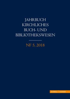 Das ‚Jahrbuch kirchliches Buch- und Bibliothekswesen‘ ist ein gemeinsames Publikationsprojekt der beiden kirchlichen Bibliotheksverbände: der Arbeitsgemeinschaft Katholisch-theologischer Bibliotheken (AKThB) und des Verbandes kirchlich-wissenschaftlicher Bibliotheken (VkwB) in der Arbeitsgemeinschaft der Archive und Bibliotheken der evangelischen Kirche (AABevK). Der vorliegende Band 5 des Jahrbuchs enthält unter anderem Dokumentationen zu Leitungswechseln in den Bibliotheken von Hildesheim, Paderborn und Rottenburg sowie Beiträge aus zurückliegenden Tagungen der AKThB. Die hier publizierten Vorträge bringen die Themenschwerpunkte der Jahrestagungen nochmals zur Geltung.