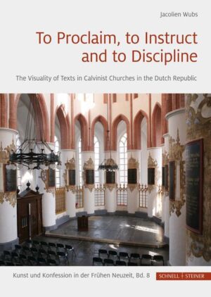 This book shows how text decoration evolved into an innovative form of Reformed visual culture after iconoclasm, and was used to transform church spaces to accommodate Reformed worship. A story of continuity throughout the Reformation appears in the pre-Reformation roots of designs and spatial arrangements of displayed texts, beyond evident and major change. The work is based on a comprehensive inventory of text panels and text paintings installed in churches throughout the Dutch provinces between ca 1575-1800. A North Sea perspective presents text decoration as a universal Protestant phenomenon, which took different forms according to the liturgical and dogmatic requirements of denominations: from English Ten Commandments boards, and catechism altarpieces in churches in the Lutheran Danish Kingdom, to Lutheran text altarpieces that showcase the presence of Calvinism in northwest Germany.