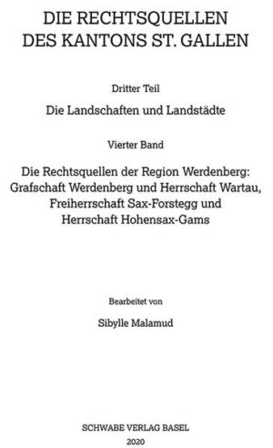 Sammlung Schweizerischer Rechtsquellen: Die Rechtsquellen der Region Werdenberg | Bundesamt für magische Wesen