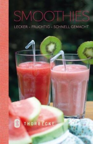 Smoothies - sanft und fruchtig auf der Zunge, sind sie ein Genuß für den Gaumen und zugleich ein Vitaminstoß für den Körper: In den pürierten Früchten bleiben mehr wertvolle Inhaltsstoffe erhalten als im bloßen Saft. Und für selbst gemachte Smoothies aus frischen Zutaten gilt das ganz besonders! 30 tolle Ideen für Smoothies mit heimischen und exotischen Früchten, Gemüse und Milchprodukten zeigen, wie einfach sich Gesundheit und Genuss verbinden lassen.