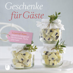 Hochzeit, Taufe oder ein runder Geburtstag solche Anlässe gehören zu den schönsten und wichtigsten Tagen im Leben. Als kleines Dankeschön für die vielen guten Wünsche und Geschenke finden Sie in diesem Buch fantasievolle Ideen für selbst gemachte Mitgebsel aus der Küche. Von edel bis verspielt ist alles dabei. Den Leckereien sind vor allem drei Dinge gemeinsam: Sie sind einfach und schnell nachzumachen, gut vorzubereiten und was das Wichtigste ist sie schmecken richtig lecker! So wird Ihre Feier nicht nur für Sie, sondern auch für Ihre Gäste ein unvergessliches Erlebnis!