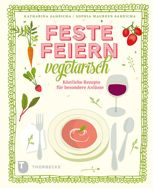 Mittlerweile gibt es immer mehr Vegetarier, und meistens gelingt es im Alltag auch, etwas leckeres Vegetarisches für ein gemeinsames Essen zu kochen. Was macht man jedoch an Festtagen wie Weihnachten oder bei der Einladung zum Geburtstagsfest, wenn Vegetarier und Nicht-Vegetarier am Tisch sitzen? Kein Problem! Katharina und Sophia Maureen Saheicha haben in ihrer kreativen Festtagsküche die Lösung gefunden: Rezepte, die einfach allen schmecken. Ihre Menüs liefern viele Ideen, wie man ein Festmahl für Freunde oder Familie zu einem unvergesslich guten Erlebnis werden lässt. Köstliche vegetarische Rezepte für jeden Anlass!