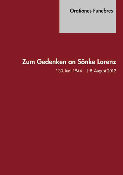 Orationes Funebres. Zum Gedenken an Sönke Lorenz | Bundesamt für magische Wesen