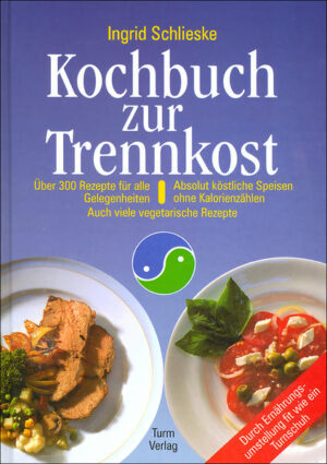 Die Trennkostbücher von Ingrid Schlieske schöpfen aus reicher praktischer Erfahrung. Was ihren Seminarteilnehmern und Kurgästen schmeckt, kann jeder anhand dieses Kochbuchs problemlos nachkochen. Neben einer Einführung in das Thema enthält das Buch auch eine Tabelle zur Trennkost, die eine Zuordnung der einzelnen Lebensmittel ermöglicht. Die Autorin: In wenigen Wochen bist Du ein neuer Mensch. Nur dadurch, daß Du Deine Nahrung ein wenig anders miteinander kombinierst. Nicht Hunger und Verzicht sind angesagt. Ab heute lebst Du nach der Trennkost. Weltweit leben nach diesem Ernährungskonzept viele bedeutende Menschen, die ihre Lebenskraft zu 100 Prozent brauchen. 100 Prozent stehen auch Dir zu.