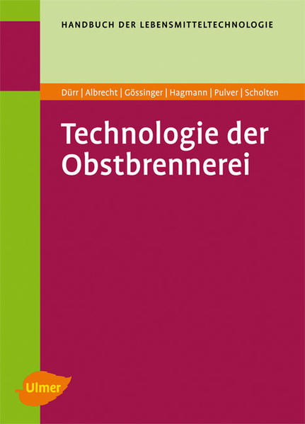 Dürr, Schnapps Distillery Technology. In this book, the six authors, all experts in their field, present the latest scientific findings in relation to schnapps distilleries. Professional distillers, beverage technologists, students of foodstuffs technology and scientists of related disciplines are given a sound and practically oriented introduction into schnapps distilling. This third edition has been completely updated and revised, and features a completely new chapter on legal aspects.