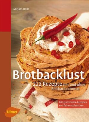 Brotgenuss auf Knopfdruck. Läuft Ihnen auch das Wasser im Mund zusammen, wenn der Duft von frisch gebackenem Brot in der Luft liegt? Auch zu Hause können Sie ganz einfach knuspriges Brot, Baguette und Brötchen selber backen. Die Bäckerin und Konditorin Mirjam Beile verrät Ihnen in 222 Rezepten ihre besten Kreationen für den Brotbackautomaten und Ideen für feinste Aufstriche. Schwelgen Sie in ihrer Rezeptvielfalt und finden Sie Ihr ganz persönliches Lieblingsrezept! Kein Automat? Kein Problem! Mit Schritt-für-Schritt-Anleitungen kommen Sie auch ohne Automat zu selbst gebackenen Köstlichkeiten. Mit Tipps und Rezepten für Menschen mit Allergien und Nahrungsmittelunverträglichkeiten.