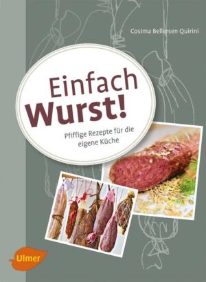 Selbst gemacht und saugut Super einfach: Schritt für Schritt zur selbstgemachten Wurst Super lecker: Neue Geschmackserlebnisse mit ausgewählten Zutaten Super Extras: Soßen, Dips und viele Tricks Ab jetzt machen Sie Ihre Wust einfach selbst: Sie bestimmen, was reinkommt und wonach sie schmecken soll. Das geht ganz einfach: Cosima Bellersen Quirini nimmt Sie an der Hand und zeigt Ihnen Schritt für Schritt den Weg zur ersten selbst gemachten Wurst. Mit cleveren Tricks und originellen Zutaten kreieren Sie außergewöhnliche Wurstsorten in Ihrer eigenen Küche. Kostprobe gefällig? Fenchelsalami, Sahneleberwurst mit Backobst, Teewurst mit Bergkräutern, Bayrischer Leberkäs’, Lammsalami mit Portwein und vieles mehr.