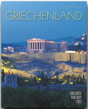 Griechenland – Inbegriff der Antike, Wiege Europas und der Demokratie, Hort der Wissenschaft und der Philosophie. eine Aufzählung, die sich endlos fortsetzen lässt. Aber es ist auch ein Reiseland, das mit weit mehr als tausend Kilometern Küste und zahllosen Inseln, herrliche Strände bietet, wie kaum eine andere Region um das Mittelmeer. Das Blau des Meeres und des Himmels, das Weiß der Städte, Dörfer und der Tempel sind die Farben, die Griechenland prägen. Neben den historischen Plätzen, von der Athener Akropolis bis Knossos auf Kreta, und den Kirchen und Klöstern mit ihren herrlichen Fresken ist es auch das tägliche Leben, das beeindruckt. Der Besuch im Kafeníon, der Einkauf auf dem Markt und die Auslagen der Töpfer und Weber vervollständigen das Bild von einem Land, das von den antiken Göttern gesegnet zu sein scheint. Über 220 Bilder zeigen das einzigartige Land vom Norden bis zum Südende des Peleponnes mit seinen zahllosen Inseln. Fünf Specials berichten über die Olympischen Spiele der Antike, die Tempelarchitektur der Griechen, die Ikonen mit ihrer Bedeutung für die Gläubigen und erzählen Wissenswertes über griechische Gaumenfreuden und die Götter des Olymp. HORIZONT... ist eine Reise-Bildband-Reihe mit über 80 Titeln, professionell fotografiert von renommierten Reisefotografen Bis zu 350 Bilder auf 160 großformatigen Seiten Alle wichtigen Sehenswürdigkeiten Kultur und Traditionen Kenntnis- und umfangreiche Texte Ausführliche Bildunterschriften Farbige Übersichtskarte Detailliertes Register.