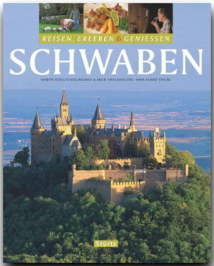 Die Region Schwaben bietet mit ihren schönen Städten, bedeutenden Kirchen und Burgen, mit ihren wildromantischen Flusstälern des Neckars oder der Tauber und den Höhen der Schwäbischen Alb nicht nur eine kulturelle, sondern auch eine landschaftliche Vielfalt in Hülle und Fülle. Daneben ist Schwaben aber auch unbedingt ein Land für Genießer. Deshalb wird das Gebiet in diesem Buch kurz und gut so definiert, dass Schwaben da ist, wo es Maultaschen und Spätzle gibt. Doch obwohl es von Spätzle und Maultaschen allein unzählige Variationen gibt, ist es nicht richtig, die schwäbische Küche einfach auf Salziges oder Süßes auf mehliger Grundlage zu reduzieren. Neben den Teigwaren gilt die Liebe der Schwaben vor allem den Suppen und Eintöpfen, von einfacher Fleischbrühe bis zur aufwändigen Hochzeitssuppe. Beim Fleischgang buhlen der Rostbraten und der gemischte Braten um die Gunst des Essers. Beim Nachtisch lockt der Pfitzauf oder der Kirschplotzer, als kleine Beilage zum Wein der Schwäbische Rahmkuchen. In diesem Bildband werden die schönsten Seiten Schwabens vorgestellt: Die idyllische Landschaft, die reichen Kulturschätze und die kulinarischen Besonderheiten der Region. Themenessays widmen sich dem Wein, den Spätzle und Bubaspitzle sowie dem Schwäbisch-Hällischen Landschwein. Sonderkapitel informieren unter anderem über typische Fischgerichte, Besenwirtschaften, Most und Maultaschen. Die Bilder laden ein zum Genießen und Reisen in einer Region, die Vielfalt wie kaum eine andere bietet. REISEN, ERLEBEN & GENIESSEN.... ist eine Bildbandreihe, professionell fotografiert von renommierten Reisefotografen Bis zu 300 Bilder auf 128 großformatigen Seiten Alle wichtigen Sehenswürdigkeiten und kulinarischen Highlights der Region Ausführliche Bildunterschriften Farbige Übersichtskarte Detailliertes Register.