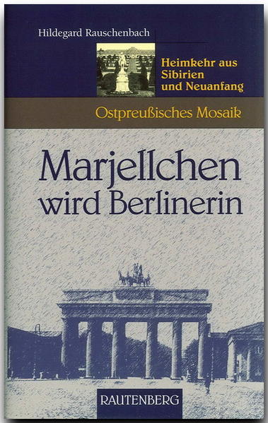 „. und dann lege ich mich ganz behutsam, beinahe andächtig, in das weiche Federbett, kuschle mich ein und schließe die Augen. Ich fühle mich beschützt, geborgen. Ich bin zu Hause.“ So endet der Bericht von Hildegard Rauschenbach über Ihre Verschleppung nach Sibirien in ihrem Buch „Von Pillkallen nach Schadrinsk“. Aber wie ging es weiter? Wie war der Neuanfang im zerstörten Berlin mit den großen und kleinen Schwierigkeiten, die die Nachkriegszeit bereit hielt? In „Marjellchen wird Berlinerin“ beschreibt Hildegard Rauschenbach eindrücklich und persönlich das Leben in Berlin von Ihrer Rückkehr aus Sibirien im Jahr 1948 bis zum Fall der Mauer 1989. Und trotz der Herausforderungen des Neubeginns sind die Gedanken auch oft in der alten Heimat.