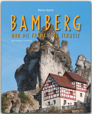 Jahrhundertealte Baukunst prägen noch heute die alte Kaiser- und Bischofsstadt Bamberg, deren Altstadt auf den sieben Hügeln zum Weltkulturerbe der UNESCO gehört. Mit ihren zahlreichen Kirchen, allen voran der Dom mitsamt seinem berühmten Bamberger Reiter, der Alten Hofhaltung, der Neuen Residenz, herrlichen Bürgerpalästen, engen mittelalterlichen Gassen und dem romantischen Klein-Venedig am Ufer der Regnitz bildet sie ein einzigartiges Gesamtkunstwerk zwischen Gotik und Barock. Lebendige Gegenwart in der jungen Universitätsstadt genießt man zum Beispiel auf den schattigen Bierkellern bei fränkischen Gerichten und einem Seidla Gerstensaft, das nicht unbedingt ein typisches Rauchbier sein muss. Östlich von Bamberg lockt die herrliche Landschaft der Fränkischen Schweiz mit ihren malerischen Kalk- und Dolomitfelsen, idyllischen Fluss- und Bachtälern, kargen Hochflächen und blühenden Obstwiesen. Auf den Anhöhen sitzen zahllose Burgen und Ruinen, an die 140 Dorf- und Wehrkirchen werden überstrahlt von der barocken Wallfahrtsbasilika in Gößweinstein, romantische Mühlen liegen an den klaren Wasserläufen und bizarre Tropfsteinhöhlen wie die Teufels-, Bing- oder Sophienhöhle verstecken sich unter der Erde. Stärkung findet der Wanderer, Kletterer oder einfach nur Genießer in einem der vielen gemütlichen Gasthöfe, von denen viele noch ihr eigenes Bier brauen – mit circa 70 Brauereien besitzt die Region die größte Brauereidichte der Welt. Aus dem Inhalt - Kirchenvielfalt vom Bamberger Dom bis zur Wallfahrtsbasilika in Gößweinstein - Brotzeiten, Bier und sonstige kulinarische Genüsse - Lebendiges Brauchtum - Von Ruinen und Märchenschlössern – Burgen in der Fränkischen Schweiz REISE DURCH … ist eine Bildband-Reihe professionell fotografiert von renommierten Reisefotografen Bis zu 230 Bilder auf 128 bis 140 Seiten Sensationell günstiger Preis Alle wichtigen Sehenswürdigkeiten Kultur und Traditionen Kenntnisreiche Texte Ausführliche Bildunterschriften Farbige Übersichtskarte Detailliertes Register.