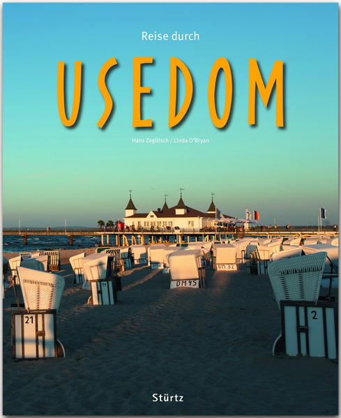 Mit Recht wird Usedom als Sonneninsel bezeichnet. Rund 1900 Sonnenstunden pro Jahr zählt die Insel, dazu kilometerlange, feinsandige Strände, verträumte Dörfer, romantische Ecken und landschaftlich reizvolle Regionen – dies alles trägt dazu bei, dass Usedom alles für einen abwechslungsreichen und erholsamen Urlaub parat hat. Nach Rügen und Sylt ist Usedom die beliebteste Ferieninsel Deutschlands. Die Seele einfach mal baumeln lassen, ausspannen an den Sandstränden, mit dem Rad mal kurz über die Grenze in den polnischen Teil der Insel fahren oder einfach nur die Sonne von einem gemütlichen Strandkorb aus genießen. Entlang der Küste reihen sich die Ostseebäder aneinander. Großer Beliebtheit erfreuen sich die Kaiserbäder Ahlbeck, Heringsdorf und Bansin mit Seebrücken, Promenaden und architektonisch beeindruckenden Villen, die im 19. und 20. Jahrhundert entstanden sind. Wem das Strandleben zu turbulent ist, kann sich in das Binnenland zurückziehen. Denn auch Naturliebhaber kommen auf Usedom voll auf ihre Kosten. Die Landschaft ist vielfältig, oft unberührt und steckt voller Überraschungen. REISE DURCH … ist eine Bildband-Reihe professionell fotografiert von renommierten Reisefotografen Bis zu 230 Bilder auf 128 bis 140 Seiten Sensationell günstiger Preis Alle wichtigen Sehenswürdigkeiten Kultur und Traditionen Kenntnisreiche Texte Ausführliche Bildunterschriften Farbige Übersichtskarte Detailliertes Register.