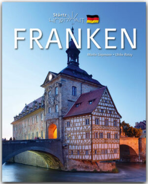 „Franken – es ist der freundliche Name eines freundlichen Landes, in welches wir den Leser dieser Blätter jetzt einführen wollen. Weit, fruchtbar und lieblich breitet es sich im Herzen von Deutschland aus.“ So schrieb schon Gustav von Heeringen im 19. Jahrhundert und noch heute erscheinen die Landschaften der Region freundlich, idyllisch und abwechslungsreich: Zwischen Spessart und Fichtelgebirge, zwischen Rhön und Altmühltal wandert man in den rauen Höhen der Mittelgebirge oder in den idyllischen Tälern der Fränkischen Schweiz, fährt vom lieblichen Maintal bis zum Fränkischen Seenland, von den dichten Wäldern des Steigerwaldes bis zu den landwirtschaftlichen Kulturflächen des Ochsenfurter Gaus. In den Städten und Dörfern erzählen zahllose Kunst- und Kulturschätze von der bedeutenden Vergangenheit Frankens. Die ehemalige Freie Reichsstadt Nürnberg mit der Kaiserburg ist die größte Frankens, Würzburg und Bamberg prunken mit ihren zum Weltkulterbe der UNESCO erklärten Schätzen. In Bayreuth und Ansbach kann man das Erbe der Markgrafen bewundern, in Aschaffenburg das prächtige Renaissanceschloss Johannisburg, Freie Reichsstädte wie Rothenburg ob der Tauber oder Bad Windsheim zeugen vom Stolz der Bürger. Über 250 Bilder zeigen Franken in seiner ganzen Vielfalt. Spezialkapitel berichten über den Barockarchitekten Balthasar Neumann, die Dichter der Region, den fränkischen Wein, den Nürnberger Maler Albrecht Dürer, die Markgräfin Wilhelmine von Bayreuth und über die kulinarischen Spezialitäten. HORIZONT... ist eine Reise-Bildband-Reihe mit über 80 Titeln, professionell fotografiert von renommierten Reisefotografen Bis zu 350 Bilder auf 160 großformatigen Seiten Alle wichtigen Sehenswürdigkeiten Kultur und Traditionen Kenntnis- und umfangreiche Texte Ausführliche Bildunterschriften Farbige Übersichtskarte Detailliertes Register.