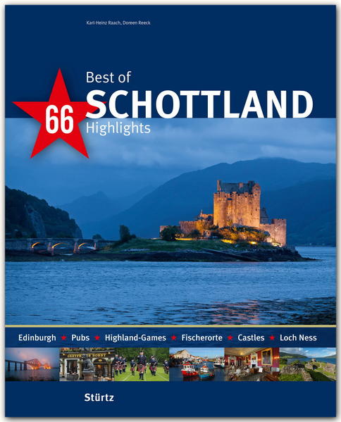 „Es war eine der schönsten Reisen in meinem Leben, jedenfalls die poetischste“, schwärmte Theodor Fontane, der 1858 in Schottland unterwegs war. Auch heute erlebt, wer Schottland bereist, ein faszinierendes Land mit bewegter Geschichte und aufgeschlossenen Menschen. Schottland – das sind die idyllischen Hügellandschaften der Lowlands und der raue Charme der Highlands mit ihren einsamen Mooren, geheimnisvollen Castles und unergründlichen Seen. Neben romantischen Fischerorten wetteifern die geschichtsträchtige Hauptstadt Edinburgh und das überraschende Glasgow um den Glanz der schönsten Stadt im Lande. Abwechslungsreich wie die Natur ist auch die Historie des Landes: Von der weit zurückreichenden und bedeutenden Geschichte erzählen nicht nur die steinzeitlichen Megalith-Monumente, die zahlreichen Ruinen der Burgen, Schlösser und Klöster lassen die dramatischen Kämpfe der Clans untereinander und gegen England lebendig werden. Die Legenden, die sich um den jahrhundertealten Kampf um Unabhängigkeit ranken, sind den Schotten unvergessen, der Kilt wird mit Stolz getragen und von der Clan-Zugehörigkeit gerne erzählt. Dieses Land ist auch Heimat zahlreicher Berühmtheiten, zum Beispiel des Schriftstellers Sir Walter Scott (1771–1832), dessen historische Romane bis heute gelesen werden. Der eigentliche Nationaldichter war Robert Burns (1759–1796), ein Whiskey-Trinker und begnadeter Poet vor dem Herrn, der auch in schottischer Mundart schrieb. Heute noch inspiriert er Liedermacher und Folkbands. „Best of Schottland“ stellt die 66 lohnenswertesten Reiseziele von Edinburgh und Glasgow bis zu den Äußeren Hebriden und den Shetland-Inseln vor. Dabei dürfen Sehenswürdigkeiten wie Edinburgh Castle mit seiner Royal Mile, Aberdeen oder Loch Ness natürlich nicht fehlen. Darüber hinaus bringen etwa ein Besuch der Highland Games, ebenso wie der einer Kilt-Schneiderei oder einer Whisky-Brennerei Facetten der reichen schottischen Kultur nahe. BEST OF … ist eine Bildbandreihe professionell fotografiert von renommierten Reisefotografen -Bis zu 200 Bilder auf 140 Seiten Sehr gutes Preis-Leistungs-Verhältnis Die 66 wichtigsten Sehenswürdigkeiten einer Destination vorgestellt in Wort und Bild Kenntnisreiche Texte Ausführliche Bildunterschriften Farbiger Lageplan zu jedem Highlight Detailliertes Register und Übersichtskarte GPS-Daten zum leichteren Auffinden der Highlights Info-Kästen mit Öffnungszeiten, Eintrittspreisen oder Internetadressen