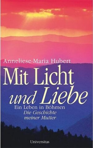 In diesem Buch erzählt Anneliese-Maria Hubert die Geschichte ihrer Mutter und deren glückliche Jugend im Erzgebirge. Sie ist eine begabte Pianistin und erfährt große Unterstützung von ihrem Vater bis zu dessen Tod. Das Glück findet seine Vollendung, als Christel ihre große Liebe Ernst kennenlernt. Doch der Krieg entreißt ihr den Liebsten, die Heimat und schließlich auch noch die Hoffnung auf eine Pianistenkarriere. Denn es passiert ein schrecklicher Unfall. Doch Christel gibt nicht auf. Denn die Worte ihres Vaters. "Mit Licht und Liebe geht alles im Leben", werden zum Lebensmotto und helfen ihr, die schwere Zeit des Krieges und der Vertreibung zu überstehen. Dieses Buch ist eine Hommage einer Tochter an ihre Mutter, die sich von ihrem Schicksal nicht unterkriegen ließ und sich mit dem Blick nach vorn ein neues Leben in einer neuen Heimat aufgebaut hat.