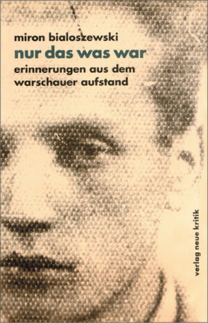 Als Zwanzigjähriger hat der Autor das Drama des Warschauer Aufstandes von 1944 miterlebt und versucht ein plastisches Bild der Situation zu vermitteln, dem Geschriebenen hör-, seh- und fühlbare Dimensionen zu geben.