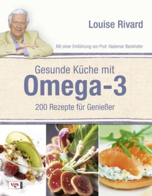 „Omega-3“ sind jene ungesättigten Fettsäuren, die einen überaus positiven Einfluss auf unseren Organismus haben und vielen Krankheiten vorbeugen. So tragen u. a. diverse Fischarten, pflanzliche Öle und Nüsse dazu bei, das Herz und die Gefäße zu stärken. Dieses Kochbuch enthält 200 Rezepte mit Omega-3-Zutaten, mit denen man schmackhafte Gerichte aller Art zubereiten kann. In einer Einführung erläutert Prof. Hademar Bankhofer, wie eine Vielzahl von Nahrungsmitteln, die Omega-3-Fettsäuren enthalten, der Gesundheit förderlich sind und ebenso für Gaumenfreuden sorgen.