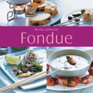 Neue und klassische Rezepte fürs Fondue Wie vielseitig Fondues sind, zeigt dieses Buch. Natürlich mit allen beliebten Klassikern, aber noch vielen weiteren neuen Anregungen: mediterrane Fondues mit Tomate-Mascarpone, Harissa und Fleischbällchen, asiatische mit Tom-Yam-Suppe und natürlich auch köstlich süße, wie ein Vanille-Creme-Fondue mit knusprigen Himbeerbaisers.