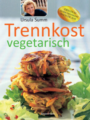 Trennkost für Vegetarier Trennkost, diese einfache, aber sehr effektive Ernährungsform, bei der Eiweiß und Kohlenhydrate getrennt verzehrt werden, tut dem Körper gut, entschlackt und lässt die Pfunde purzeln. Dieses Buch bietet zahlreiche Rezepte ohne Fisch und Fleisch. Leckere Gemüsevariationen, köstliche Salate und feine Suppen bereichern den Speiseplan und helfen, Ballast abzuwerfen. Ausstattung: durchgehend bebildert