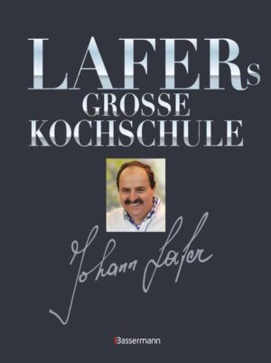 Kochen lernen mit dem bekanntesten TV- und Sternekoch Der sympatische Johann Lafer, gebürtiger Österreicher, hat sich in Deutschland einen Namen gemacht. Er gehört zu den besten Köchen des Landes und avancierte nebenbei auch noch zum Fernsehstar, der für traumhaft hohe Einschaltquoten sorgt. In seinem Buch „Lafers große Kochschule“ verrät er Einsteigern und begeisterten Hobbyköchen Grundlagen und Feinheiten des guten Kochens, gibt viele gute Tipps aus der Sterne-Küche und nennt natürlich auch seine besten Rezepte. Ausstattung: ca. 815 Farbfotos