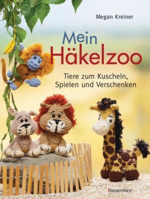 Einzigartige Tiere zum Spielen und Liebhaben Viele wilde Tiere tummeln sich im Häkelzoo: von Affen und Bären über Elefanten und Giraffen bis zu Löwen und Tigern. Die mehr als 20 einzigartigen Tiermotive gelingen dank einer kleinen Häkelschule und genauer Anleitungen auch Anfängerinnen problemlos. Und auch die Ausarbeitung der kleinen Spielfiguren zeigt viel Liebe zum Detail: Ihre individuellen Züge erhalten sie durch aufgestickte Gesichter, wilde Mähnen oder aufgenähte Flecken und Streifen. Selbst Zoowärter fehlen nicht, und fürs leibliche Wohl können Sie Bananen, Blätter und andere Leckereien aus Filz nähen. So steht einem ungetrübten Spielspaß mit dem Häkelzoo nichts mehr im Wege! Ausstattung: über 230 Farbfotos, farbige und s/w Abbildungen