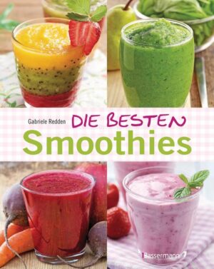 Smoothies machen glücklich! Smoothies schmecken so gut wie sie klingen, sie sind cremig, fruchtig, köstlich, schnell zuzubereiten und obendrein strotzen sie vor Vitalstoffen und Antioxidantien. Früchte und Gemüse, manchmal kombiniert mit Nüssen, Cerealien, Eis oder Joghurt sind die Grundzutaten. Genießen Sie Fruchtsmoothies mit Heidelbeeren, Ananas oder Papya. Oder sichern Sie sich Ihren täglichen Energieschubs durch grüne Smoothies, beispielsweise mit Spinat oder Löwenzahn. Allen gemein ist: Sie machen glücklich! Probieren Sie es mit den vielfältigen Rezepten dieses Buches einfach aus! Ausstattung: ca. 50 farbige Abbildungen