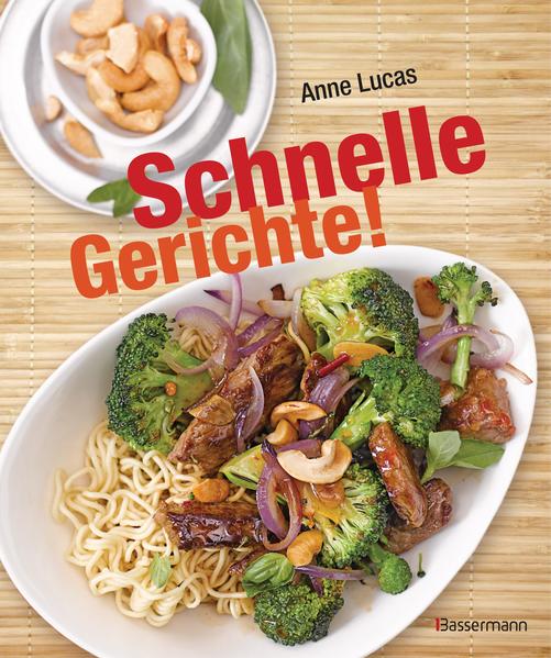 Ruckzuck lecker essen! Schnell, lecker, einfach zuzubereiten und abwechslungsreich! Unter 140 Rezepten können Sie je nach Lust und Laune zwischen Pasta, Pizza und Reis, Schnitzel, Fisch und Hähnchen auswählen. Oder doch lieber ein knackiger Salat oder eine warme Suppe? Auch dafür finden Sie in diesem Buch köstliche Rezepte, die sich im Handumdrehen zubreiten lassen. Schnell, lecker, einfach zuzubereiten und abwechslungsreich! Unter 140 Rezepten können Sie je nach Lust und Laune zwischen Pasta, Pizza und Reis, Schnitzel, Fisch und Hähnchen auswählen. Oder doch lieber ein knackiger Salat oder eine warme Suppe? Auch dafür finden Sie in diesem Buch köstliche Rezepte, die sich im Handumdrehen zubreiten lassen. Tipps zur Lagerung und Vorratshaltung unterstützen Sie dabei, immer die wichtigsten Zutaten im Haus zu haben, damit Sie nie mehr hungrig auf Ihre laufwarme Pizza vom Lieferservice warten müssen. Ausstattung: zahlreiche Farbfotos