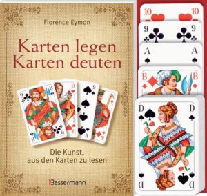 Der Blick in die Zukunft! Sich selber die Karten zu legen macht Spaß und ist gar nicht so schwer, vorausgesetzt, man beherrscht die Kunst, aus den Karten zu lesen! Nach Florence Eymons erprobter Methode kann das jeder spielend leicht erlernen. Die Autorin erklärt Spiele mit einfachen Regeln: Sie brauchen nur auszuwählen und in der Übersicht des zweiten Teils nachzuschlagen, um die Bedeutung jeder einzelnen Karte im Zusammenhang mit einer anderen zu erfahren. Alle denkbaren Verbindungen werden durchgespielt und so klar und einfach wie möglich erklärt. Tabellen über sämtliche der knapp 500 möglichen Zweierkombinationen und ihre jeweiligen Bedeutungen helfen Ihnen, Voraussagen zu treffen und die Zukunft vorherzusagen. Damit Sie gleich loslegen können, enthält das Set außer dem Buch auch die passenden Karten. Ausstattung: mit 42 Schwarzweißabbildungen