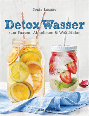 30 Rezepte für Wasser mit echtem Geschmack, bunt wie eine Sommerwiese und voller Vitamine, Vitalstoffe und Antioxidantien. So wird es richtig lecker, die empfohlene Menge von 1,5 bis 2 Liter Flüssigkeit zu trinken. Das hilft dem Kreislauf, kurbelt den Stoffwechsel an und lässt die Haut besser aussehen. Das ideale Getränk für jeden Tag oder für eine kleine Power-Kur. Ausstattung: durchgehend bebildert