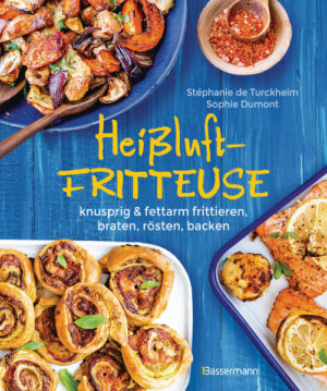 Knusprig frittieren ohne Fett - das geht mit der Heißluftfritteuse. Dieses Gerät kann mit Luft backen, braten, rösten, kochen und frittieren. Dabei wird auf Fett verzichtet und trotzdem schmeckt es köstlich. Genau das Richtige für eine gesunde und kalorienarme Ernährung. Ausstattung: durchgehend bebildert