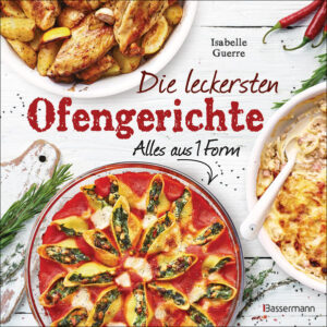 1 Form und 32 Lieblingsgerichte Alles aus einer Form - nach diesem Motto lässt sich wunderbar kochen. Zutaten vorbereiten, in die Form geben und dann geht es ab in den Ofen. Nun hat man Zeit für sich, zum Tischdecken, für die Gäste... Wenn der Duft unwiderstehlich wird, ist das Gericht auch schon fertig. Aufläufe, Fächergemüse, Überbackenes, Geschmortes und vieles mehr. Ganz nach Wunsch mit Fleisch oder Fisch, vegetarisch pikant oder süß. So einfach und zeitsparend ist kaum eine andere Zubereitungsart. Ausstattung: durchgehend farbig bebildert