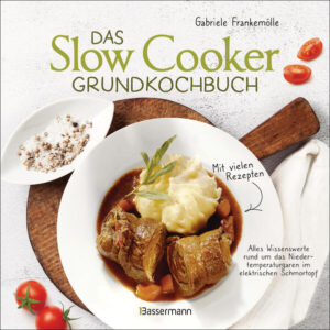 Dieses Buch bietet beste, gelingsichere Einstiegsrezepte sowie einen ausführlichen Info-Teil, wo alle wichtigen Fragen zum Slowcooker geklärt werden: Auswahl, Kosten, Umgang etc. Die Autorin, seit 2010 Expertin und Bloggerin, beantwortet alles Wissenswerte rund um den elektrischen Schongarer. Das richtige Buch für alle, die zeitsparend, gut und gesund kochen wollen. Die Vorteile des Slowcookers sind enorm. Das nährstoffschonende Garen bei niedrigen Temperaturen lässt Fleisch zarter und Saucen aromatischer werden, während das Gemüse knackig bleibt. Je nach Einstellung sind die Gerichte nach ca. 4 bis 9 Stunden gar. In dieser Zeit muss der Topf nicht beaufsichtigt werden. Und Verlängerungen um eine Stunde sind auch kein Problem. Morgens angestellt, ist das Gericht mittags oder abends fertig. Dieses Buch war unter dem Titel "Langsam kocht besser 3.0" in einer anderen Ausstattung und mit anderem Umfang bereits auf dem Markt. Ausstattung: durchgehend farbig bebildert