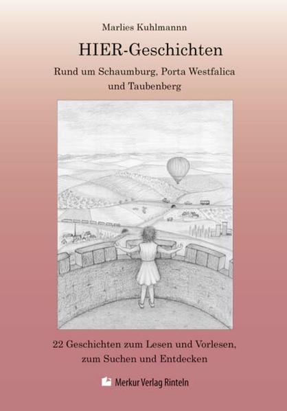 22 Geschichten zum Lesen und Vorlesen, zum Suchen und Entdecken Von kleinen Menschen aus der Gegend * Janas Traum (Schaumburg und Paschenburg) * Wie ich plötzlich der Michel wurde (Porta Westfalica / Freilichtbühne) * Japanische Überraschung (Schaumburger Märchensänger / Schloss Bückeburg) * Marie-Marie, die Mühle und der Mond (Mühlenkreis) * Der Ball mit dem Druckfehler (Steinhuder Meer) * Das Wartehäuschen der Krambambulis (Kathrinhagen im Auetal) * Jannik und der Luftballonmann (Rintelner Messe) Vor vielen, vielen Jahren * Prinz Leo Baumkind oder Wie das Schloss Baum zu seinem Namen kam (Schloss Baum / Schaumburger Wald). * Der Taubenturm (Gut Dankersen bei Rinteln / Taubenberg) * Ich will die ganze Welt sehen (Idaturm auf dem Harrl) * Die alten Türme stehen noch (Kloster Möllenbeck) Vom Uhu, vom Wachtelkönig, von Fledermäusen und anderen Tieren * Uhu vorm Fenster (Weser- und Wiehengebirge) * Wie der Froschkönig Dirigent wurde (Großes Torfmoor) * Fabian, der Fledermausfinder (Kleinenbremen / Bergwerksstollen) * Der Kuckucksturm (Fernsehturm / Jakobsberg) * Rieke und die Enten unter der Auebrücke (Eisenbahnbrücke / Aue) * Die Katze vom Fliederhaus (Eisbergen) * Das Gespenst und der Wachtelkönig (Arensburg / Bückeburger Niederung) Jan und Peter unterwegs * Zwei "Unter Tage" (Besucherbergwerk Kleinenbremen) * Aber nur geborgt (Kraterquelle Bad Nenndorf) * Der versteckte Schatz (Kirche Kleinenbremen) * Die gesunkenen Schiffe (Obernkirchner Sandsteinbrüche / Weser)