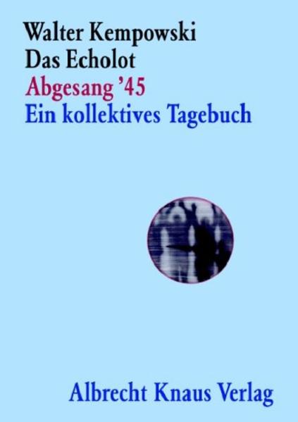 Lange bevor 1993 das erste »Echolot« erschien, notierte Walter Kempowski in seinem Tagebuch: »Zentrum des Werks muss das Jahr 1945 sein, der Schlund des Trichters, auf den alles zudringt.« Zum 60. Jahrestag der deutschen Kapitulation findet das unvergleichliche Unternehmen mit dem Band »Abgesang ’45« nun seinen Abschluss. 1993 erschien der erste Teil des Echolots - dieser gewaltigen Collage aus Briefen, Tagebüchern, Bildern und Aufzeichnungen, die eine minutiöse Rekonstruktion von Alltagsgeschehen und historischen Ereignissen darstellt. Während die ersten vier Bände den Zeitraum von Januar und Februar 1943 umfassten, führte Walter Kempowski das kollektive Tagebuch in Teil II (»Fuga furiosa«, 1999 erschienen) in vier Bänden für die Zeit von Januar und Februar 1945 weiter. Echolot III (»Barbarossa ’41«, 2002 erschienen) umfasste in einem Band die Zeit von Juni bis Dezember 1941. Mit dem jetzt erscheinenden Band »Abgesang ’45« setzt Kempowski den Schlussstein zu diesem unvergleichlichen, sich insgesamt auf 10 Bände erstreckenden Unternehmen. In »Abgesang ’45« lässt der Autor die hochdramatischen letzten Tage Hitlerdeutschlands wie in einem Film lebendig werden. Der Leser wird dadurch zum Augenzeugen privater und politischer Ereignisse - er erlebt das unermessliche Leid, das die Nazis über die Menschen brachten, und gleichzeitig Hitlers letzten Geburtstag am 20. April 1945, der sich im Berliner Führerbunker in gespenstischer Atmosphäre abspielt. Walter Kempowskis Collage ist Totentanz und Apokalypse zugleich. In ihr kommen Opfer und Täter, Prominente und Namenlose zu Wort