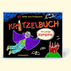 Kritzelbuch - Gruselige Vampire Bilder zum Fertigmalen (Verkaufseinheit) | Bundesamt für magische Wesen