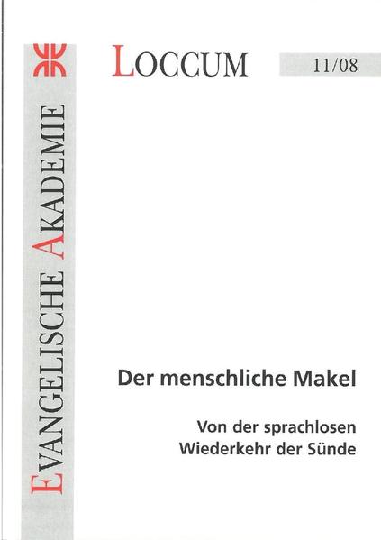 Wilhelm Gräb Der menschliche Makel Von der sprachlosen Wiederkehr der Sünde Notger Slenczka Lebendiges Erbe Von der erschließenden Kraft der dogmatischen Sünden- und Erbsündenlehre Andreas Feige Sünde ist eine Beziehungstat Vorstellungen vom ‚Sündhaften‘ in der Alltagethik Junger Erwachsener Gert Mattenklott Ästhetische Erfahrung und moralisches Urteil Zur Wiederkehr von Literatur als moralischer Anstalt Michael Utsch Sünde-Schuld-Vergebung Wie sich Psychologie und Theologie ergänzen können Andreas Hetzel Opfer und Gewalt René Girards Kulturanthropologie des Sündenbocks Christian Papilloud Sündigen für das ewige Leben Heike Kühn Die Sünde öffnet die Augen Vom Hin- und Wegsehen im Kino Michael Theunissen Sünde als Anstoß für Philosophie. Zu ihrem geschichtlichen Gestaltwandel und ihrer Erscheinungsform heute Podiumsdiskussion Der menschliche Makel. Von der sprachlosen Wiederkehr der Sünde. Diskussion mit Beiträgen von Wilhelm Gräb, Horst Hirschler, Christoph Quarch, Andreas Feige und Hermann Elgeti