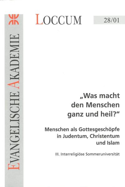 Rivka Hollaender Freiheit und Opfer Sybille Fritsch-Oppermann Freiheit und Opfer. Berichte aus der Gruppe Edith Schlesinger Maria, die Mutter Jesu Miyesser Ildem Frauen im Widerstand-aus islamischer Sicht: Frauenzentrierte Qur'anische Hermeneutik Dietlinde Firus Frauen im Widerstand. Berichte aus der Gruppe Ingrid und Mehdi Razvi Geburt eines Kindes Daniel Katz Mose im jüdischen Denken Thomas Lemmen Der "vergessene Moses" im Christentum Wolf D. Ahmed Aries Exodus-islamische Reflexionen André Ritter Beten und Feiern als heilsame Erfahrung im Dialog Detlef Schröder Religiöse Feiertagsheilung-Die Seele als kollektive Balance im Kontext gesellschaftlicher Wandlungen und den Heilsverheißungen der Religionen Wolf D. Ahmed Aries Das Heil Kai Eckstein Menschenbild und "Heil"-ein jüdischer Impuls Ingrid von Heiseler/Petra Lawietzke Haiku-verdichtete Erfahrung Eckhard Nagel Lebenszeiten Nadja El Mahgary Islamische Positionen zur Biotechnologie aus medizinischer Sicht Eckard Freyer Gentechnologie und Ökonomie Sabiha El-Zayat Was macht den Menschen ganz und heil? Der Mensch vor Gott Sabiha El-Zayat Und als Abraham sagte,. Wolfgang Gern Der Mensch zwischen Freiheit und Verantwortung angesichts neuer Gentechnologien Thesenpapier des Plenums Gedanken zu ethischen Prinzipien der abrahamischen Religionen im Blick auf Gen- und Biotechnologien Daniel S. Katz Gottesdienste der Synagoge für Schabbát, Chaggim (Feste) und Chol (Werktage) Petra Kunik Chawa Sybille Fritsch-Oppermann/Henning Schröer/Detlef Schröder Stundengebete Martin Bauschke Grundzüge einer Theologie des Trialogs von Juden, Christen und Muslimen Jürgen Miksch Zur Gründung regionaler Abrahamischer Foren Irene Runge Mit Zeit und Geschichte leben. Oder: Wozu brauchen nichtreligöse Juden Religion? Sybille Fritsch-Oppermann "Segmente"-der Versuch einer eigenen Bildersprache. Ausstellungseröffnung mit Werken von Heiko Preller Manuela Peter "Was macht den Menschen ganz und heil?"-Juden, Christen und Muslime begegnen sich. Bericht über die 3. Interreligiöse Sommeruniversität der Evangelischen Akademie Loccum Nach dem 11. September: Wie geht der Dialog weiter? Tagung vom 7.-9. Januar 2002 Rolf Wernstedt Haben wir es schon begriffen? Die Reaktionen auf den Terroranschlag und ihre Auswirkungen auf die Gesellschaft in Deutschland Gerdien Jonker Ahnungslosigkeit und Zerrbilder. Zum Verhältnis von Islamischen Organisationen und Deutscher Öffentlichkeit Fritz Erich Anhelm Ansätze zur Weiterarbeit