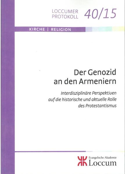 Rolf Hosfeld Johannes Lepsius, Armenien und die christliche Ethik Diskussion nach dem Referat von Rolf Hosfeld Christin Pschichholz Humanitäre Hilfe als Konfliktfall. Deutsche Protestantische Sichtweisen auf den Genozid an den Armeniern Diskussion nach dem Referat von Christin Pschichholz Axel Meißner Armenien als Herausforderung für die christliche Ethik: Martin Rade Manfred Aschke Zur Aktualität der politischen Ethik von Johannes Lepsius Diskussion nach dem Referat von Manfred Aschke Volker Metzler Die OIK und die „Armenische Frage“ 1916 bis 1918: Eine Kommission, durch welche „die deutsche Christenheit ihrer Liebespflicht gegen ein um seine Existenz ringendes, altchristliches Volk nachkommen und dadurch alle die gehässigen Anklagen vonseiten unserer Gegner ... widerlegen kann.“ Diskussion nach dem Referat von Volker Metzler Maibritt Gustrau Protestantische Stimmen in den Jahren der Armeniermassaker von 1894 bis 1898. Paul Rohrbachs Einlassungen zwischen Solidarität und Rassentheorie Diskussion nach dem Referat von Maibritt Gustrau Armash Nalbandian Und es ward 2015 ... Martin Tamcke Theologie und Kirche im niedersächsischen Raum und der Völkermord an den Armeniern Diskussion nach dem Referat von Martin Tamcke Ralf Meister The Cut-der Film, seine Ambition, öffentliche Wirkung, seine humanitäre und (religions-) politische Relevanz. Roy Knocke Nieder mit den Andersgläubigen? Religion, Gewalt und der Genozid an den Armeniern Diskussion nach dem Referat von Roy Knocke Stephan Schaede Die Religion vor der Politik schützen-die Politik vor der Religion schützen Diskussion nach dem Referat von Stephan Schaede Schlusspodium Der Genozid an den Armeniern