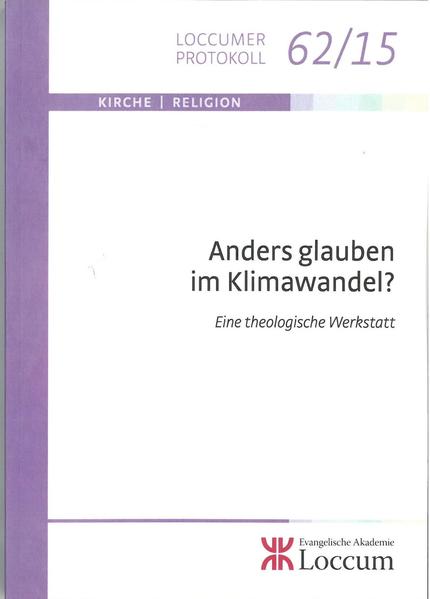 Günter Thomas Feuerbachs Lachen, Tamboras Husten und Paulus’ Seufzen: Konturen einer realistischen Klimatheologie Felix Ekardt Über die Theologie hinaus: Transformation zur Nachhaltigkeit und der Klimakulturwandel Ulrich Beuttler Anders Wahrnehmen: Religiöse Kosmologie und Transparenz der Natur. Eine Wahrnehmungslehre der Natur als Schöpfung Christof Hardmeier Anders Wahrnehmen: Religiöse Kosmologie und Transparenz der Natur. Respons aus alttestamentlich-exegetischer Sicht Christian Polke Zwischen resignativer Ohnmacht und hypertropher Verantwortung: Menschsein im Zeichen des Klimawandels Hermann Lichtenberger Zwischen resignativer Ohnmacht und hypertropher Verantwortung: Menschsein im Zeichen des Klimawandels. Respons aus neutestamentlich-exegetischer Sicht Torsten Meireis „On the road of transformation?“ Protestantismus und Nachhaltigkeit in ethischer Sicht Ute Neumann-Gorsolke Weg mit der Anthropozentrik?! Bibelarbeit zu Gen 1, Ps 8, Ps 104 und Hi 38 André Munzinger Säkulares Seufzen der Schöpfung? Gedanken zu Röm 8 im Gespräch mit säkularer Naturethik Christof Hardmeier Der Mensch als Krone der Schöpfung? Unsere Verantwortung für Natur- und Mitwelt im Lichte der biblischen Schöpfungserzählung Hermann Lichtenberger „Und ich sah einen neuen Himmel und eine neue Erde“-Zukunftsbilder in Offb 21 und unsere alte Erde. Hermeneutische Überlegungen